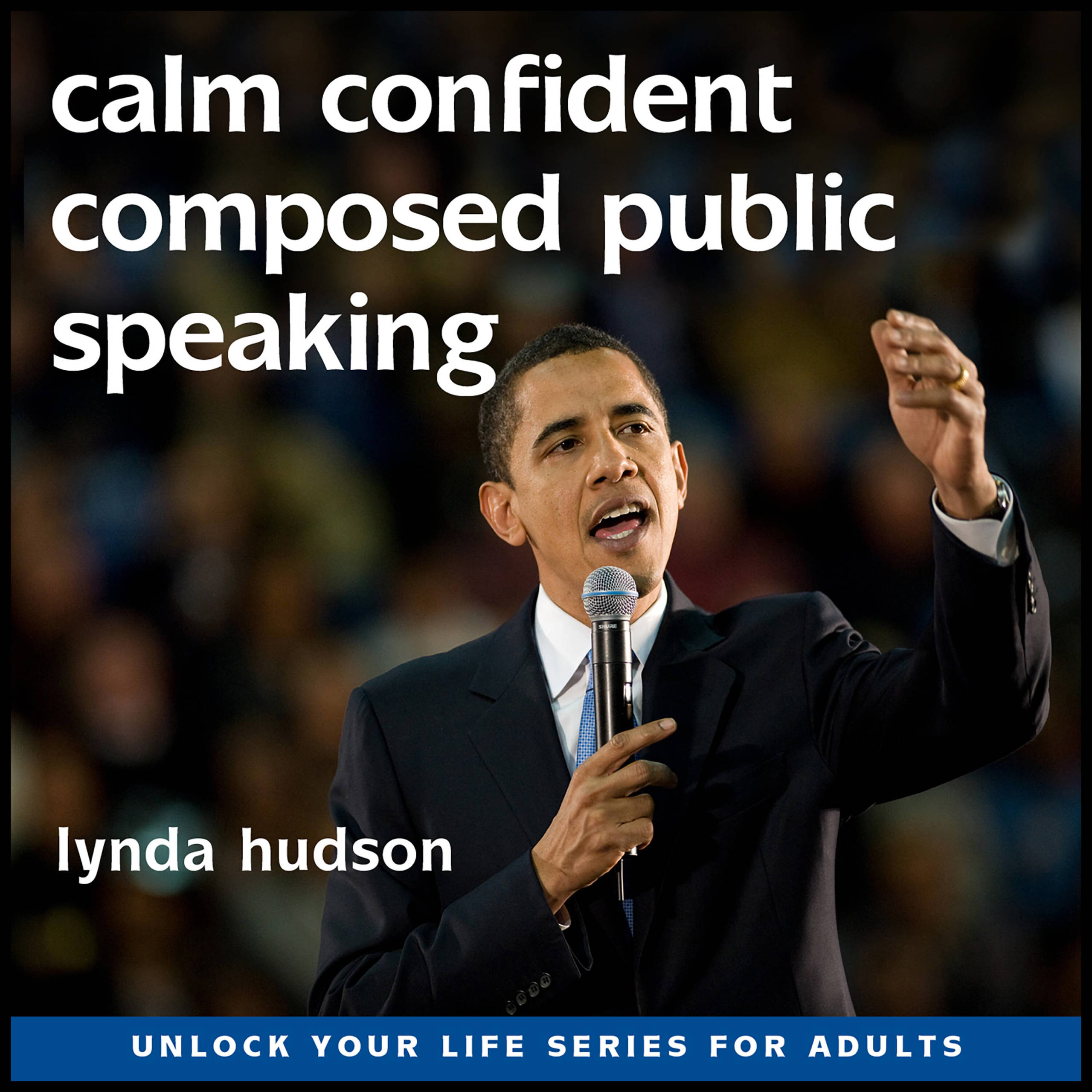 Calm, confident composed public speaking