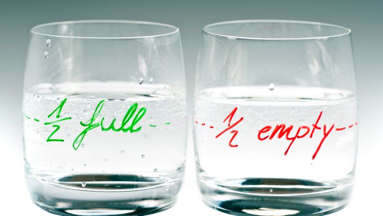 Half full or half empty … does it really matter?